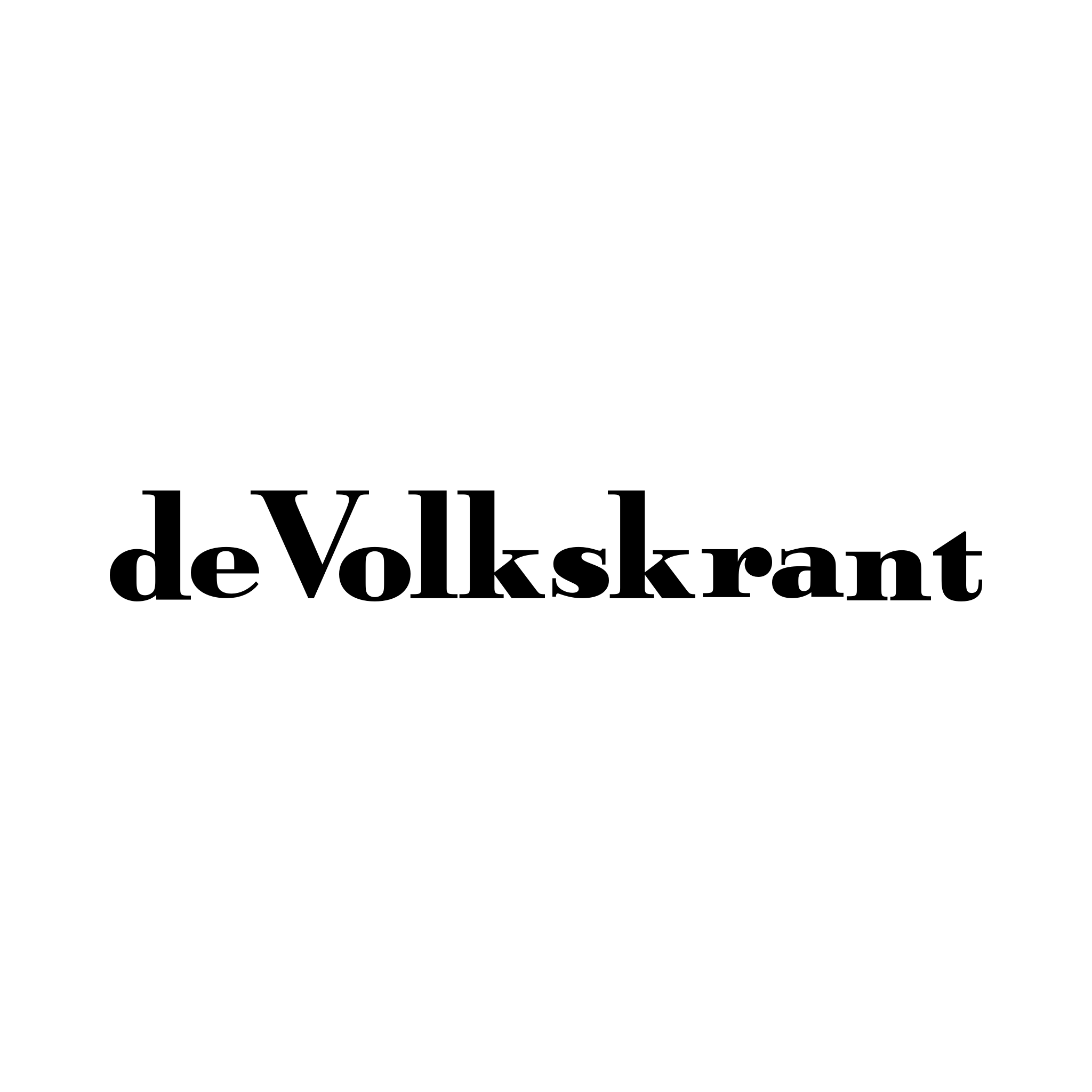 Volkskrant logo gebruikt voor berichten op de site van Childsupporto